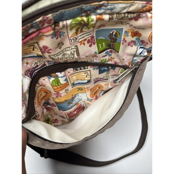 LeSportsac Hawaii Postage Print Crossbody Bag Limited Edition Travel Purse - Picture 7 of 11